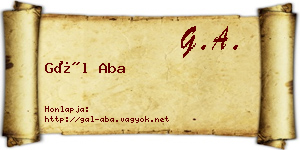 Gál Aba névjegykártya